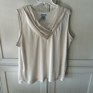 Blair Women's Elegant Cream Drape Neck Blouse